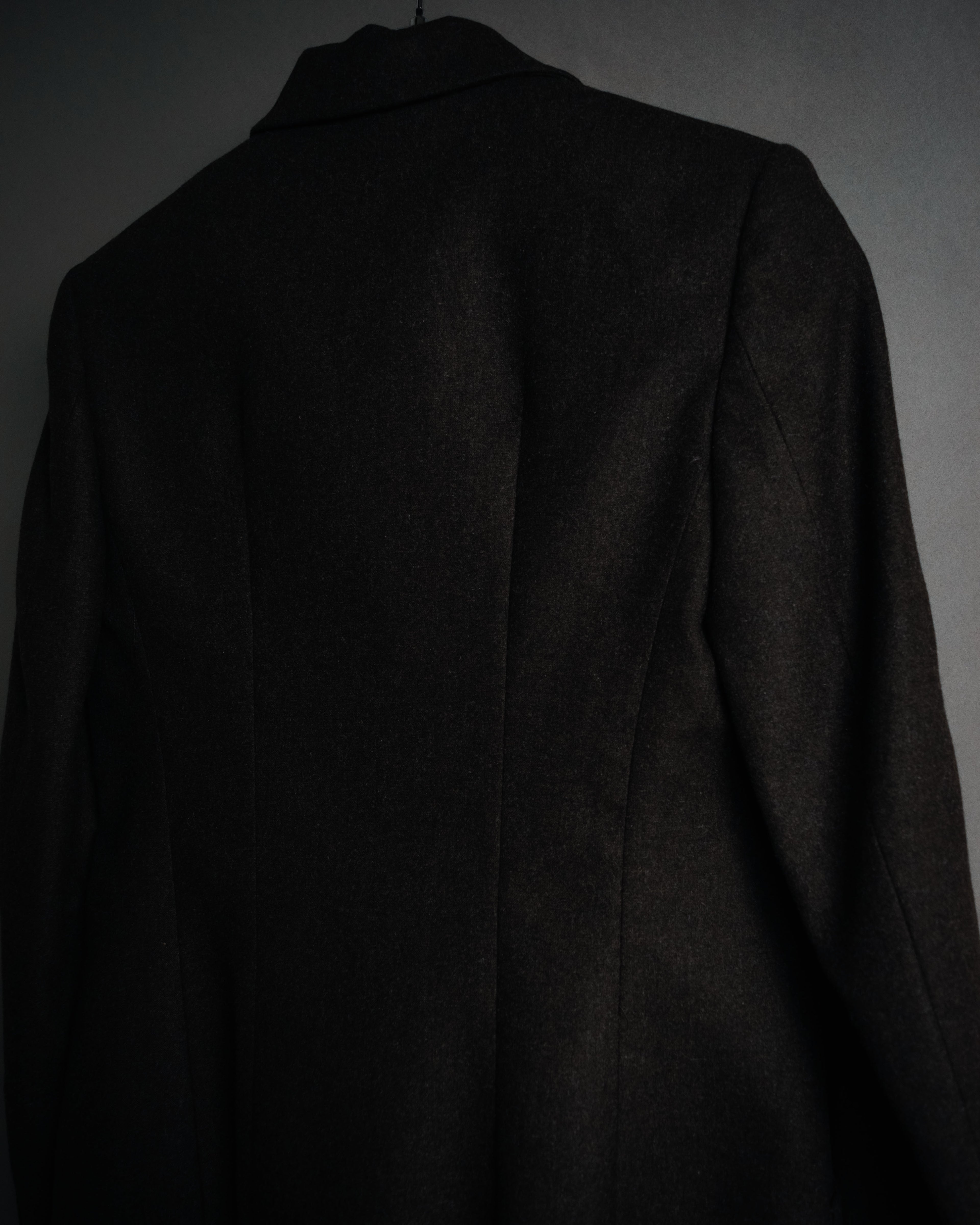 “Salvatore Ferragamo” 2000’s Four button tailored wool blend jacket
