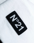 "N21 NUMERO VENTUNO" Back ribbon detail crew neck T-shirt