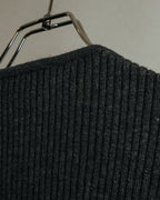 “GUCCI” 90’s-00’s Ribbed knit cardigan with gold buttons