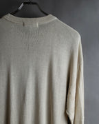 "BALENCIAGA" Diamond pattern argyle twill crew neck knit