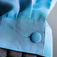 "PIERRE BALMAIN" Beautiful light blue color sheer bowtie blouse