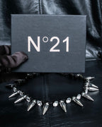 "N21 NUMERO VENTUNO" Studded diamond combination necklace