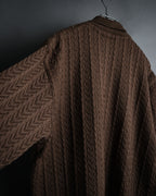 “Christian Dior SPORTS” 90’s Shawl collar cable knit cardigan