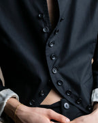 "Y's" No collar cotton short length spencer jacket