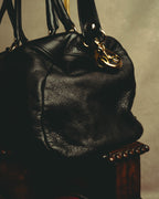 “RED VALENTINO” 2010’s lace bow leather two-way bag