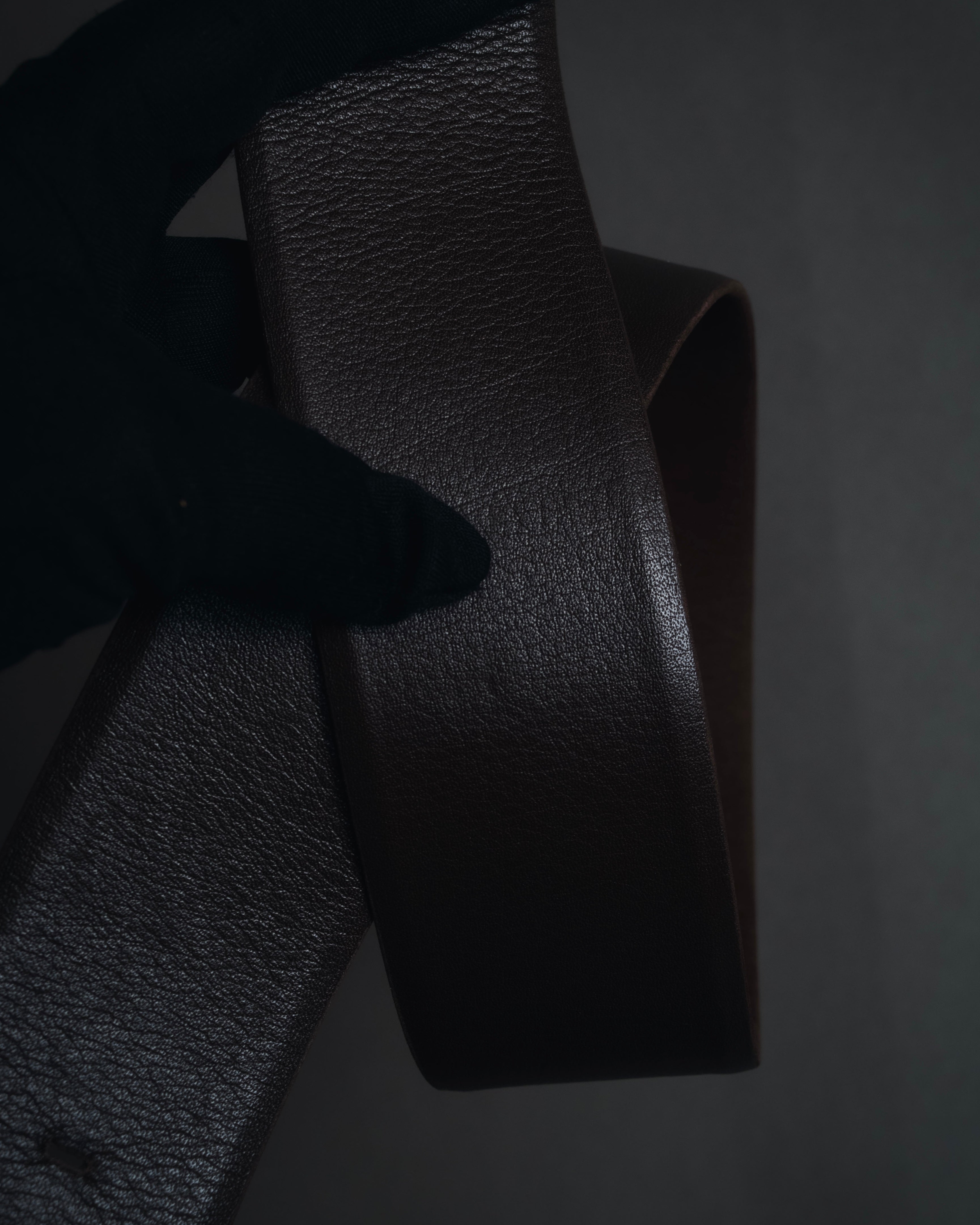 "Christian Dior" Late 80s-Early 90s suede and calf leather wide belt