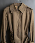 "Burberrys" Water-repellent cotton soutien colour trench coat