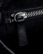 "JIL SANDER" Large flap design Harako leather shoulder bag