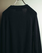 "Yohji Yamamoto +NOIR" 00's-10's Soft alpaca wool knit cardigan