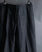 "Maison Martin Margiela" Geometric pattern high waist slim slacks
