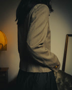 –SPECIAL– "Hermès" 70's-80's Equestrian wool tailored jacket