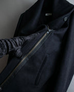 "HELMUT LANG" Short length wool riders jacket