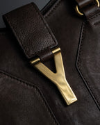 "YVES SAINT LAURENT" 11'year-12'year Chic Gabas leather bag