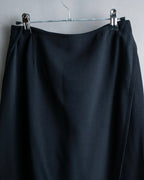 "HERMES" Button detailed flared midi skirt