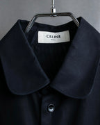 "CELINE" Box cut gathered design round colour blouse