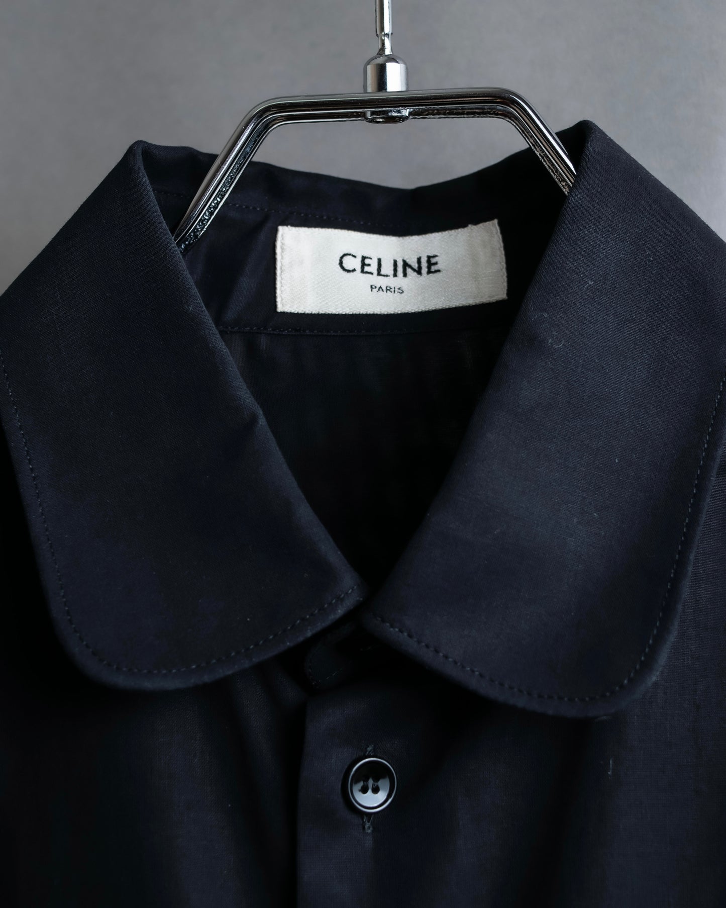 "CELINE" Box cut gathered design round colour blouse