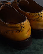 "Christian Louboutin" Brogue detail wingtip leather shoes