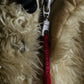 "DIESEL" Double zipper hooded long fur coat