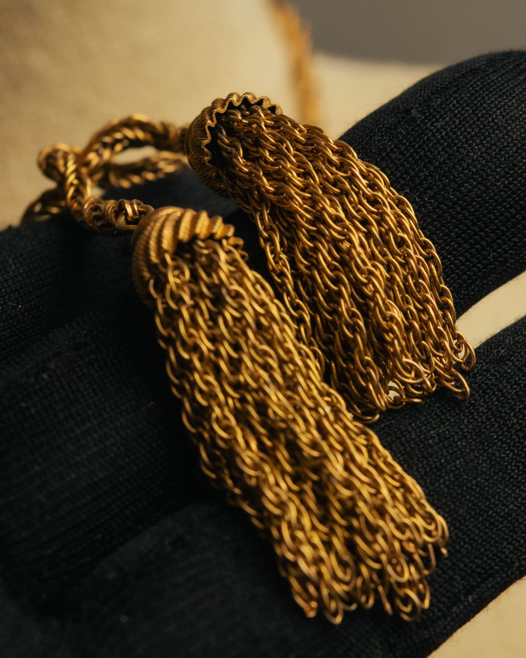 -SPECIAL- “Christian Dior“ 70’s-80’s Tassel rope chain necklace