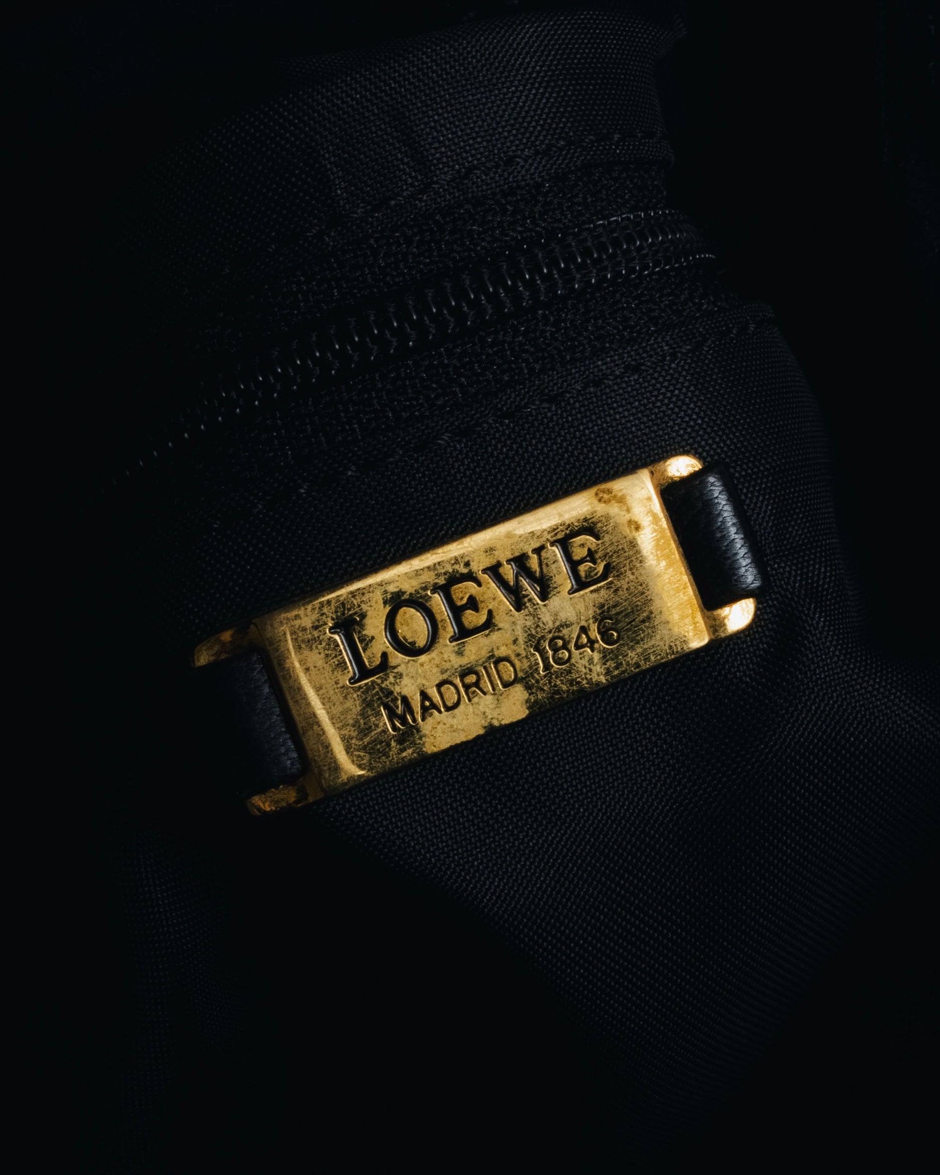 "LOEWE" Late 80s-Early 90s velvet knot tassel handbag