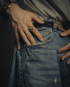 -SPECIAL- “SAINT LAURENT” 2023’s Long extreme baggy faded denim jeans
