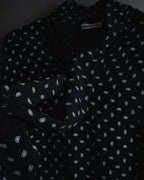 "BALENCIAGA" All-over Logo Bow-Tie Blouse