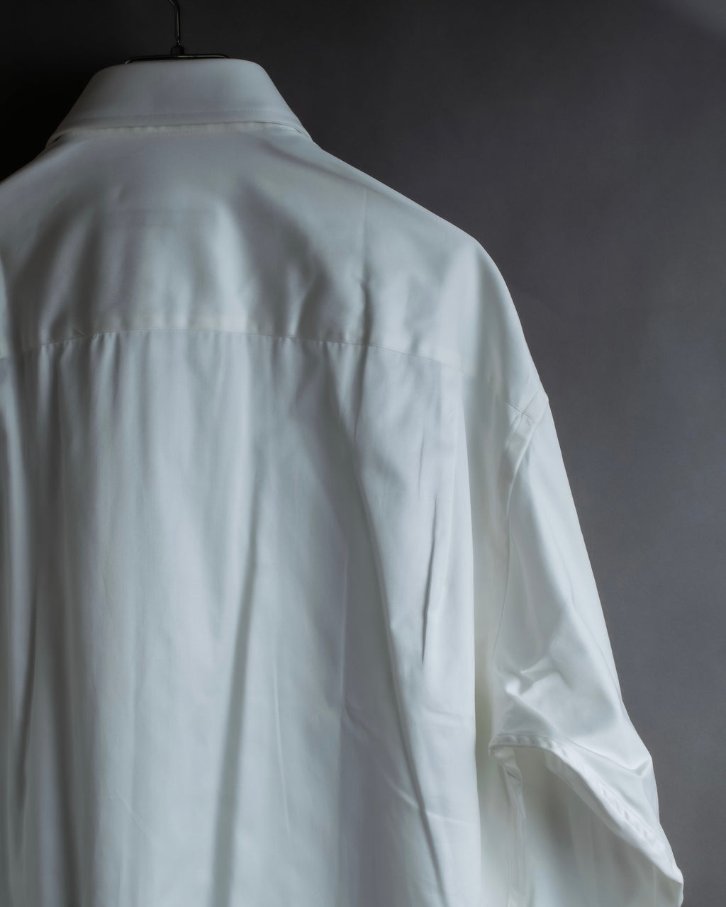 "GUCCI" Slightly glossy cotton white shirt