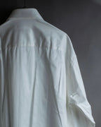 "GUCCI" Slightly glossy cotton white shirt