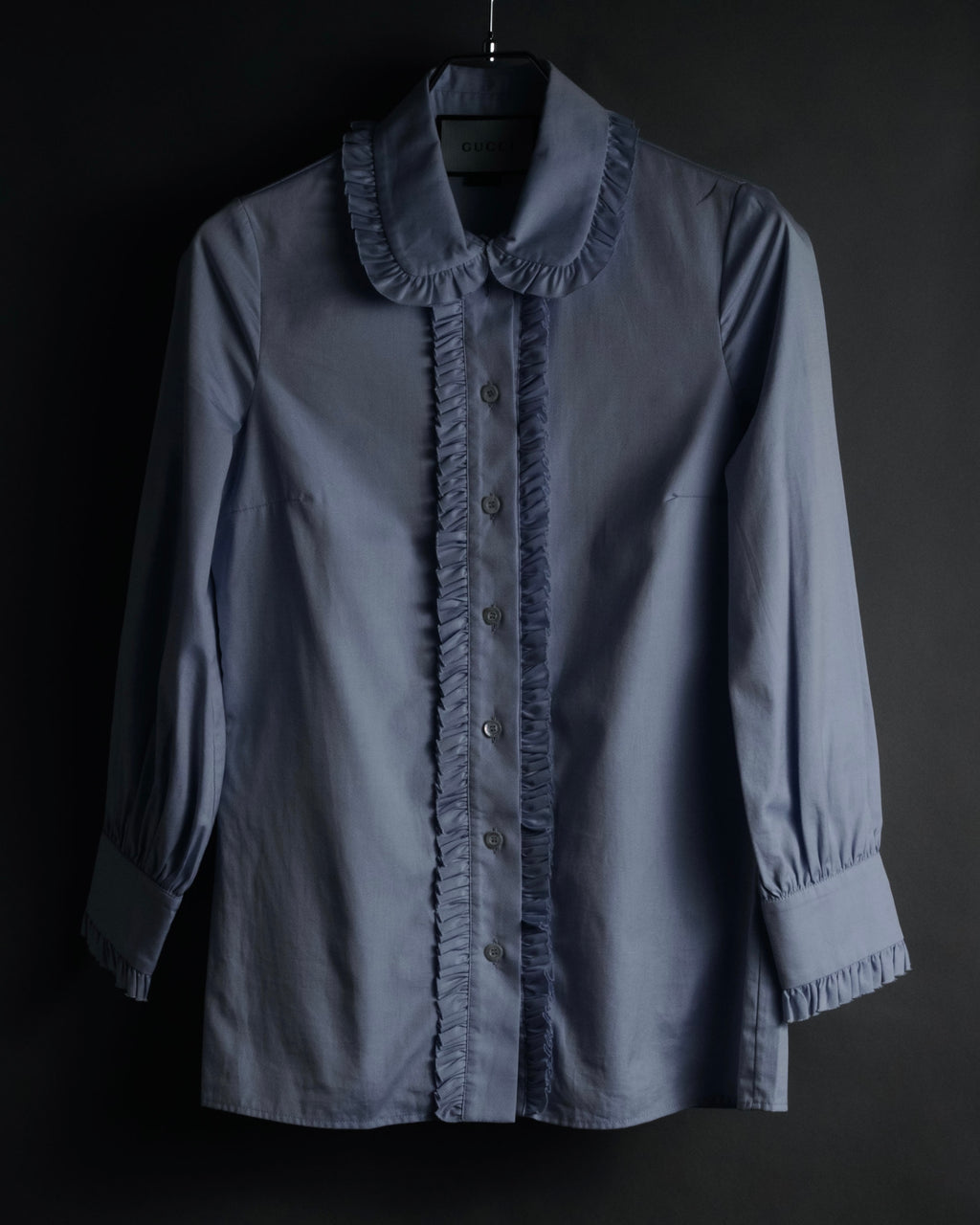 “GUCCI” 2015-2016 Ruffled collar cotton shirt