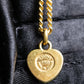 "CELINE" Heart motif logo engraved pendant