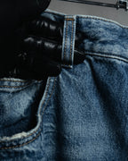 -SPECIAL- “SAINT LAURENT” 2023’s Long extreme baggy faded denim jeans