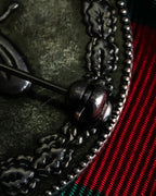 "GUCCI" Beaded design grosgrain ribbon