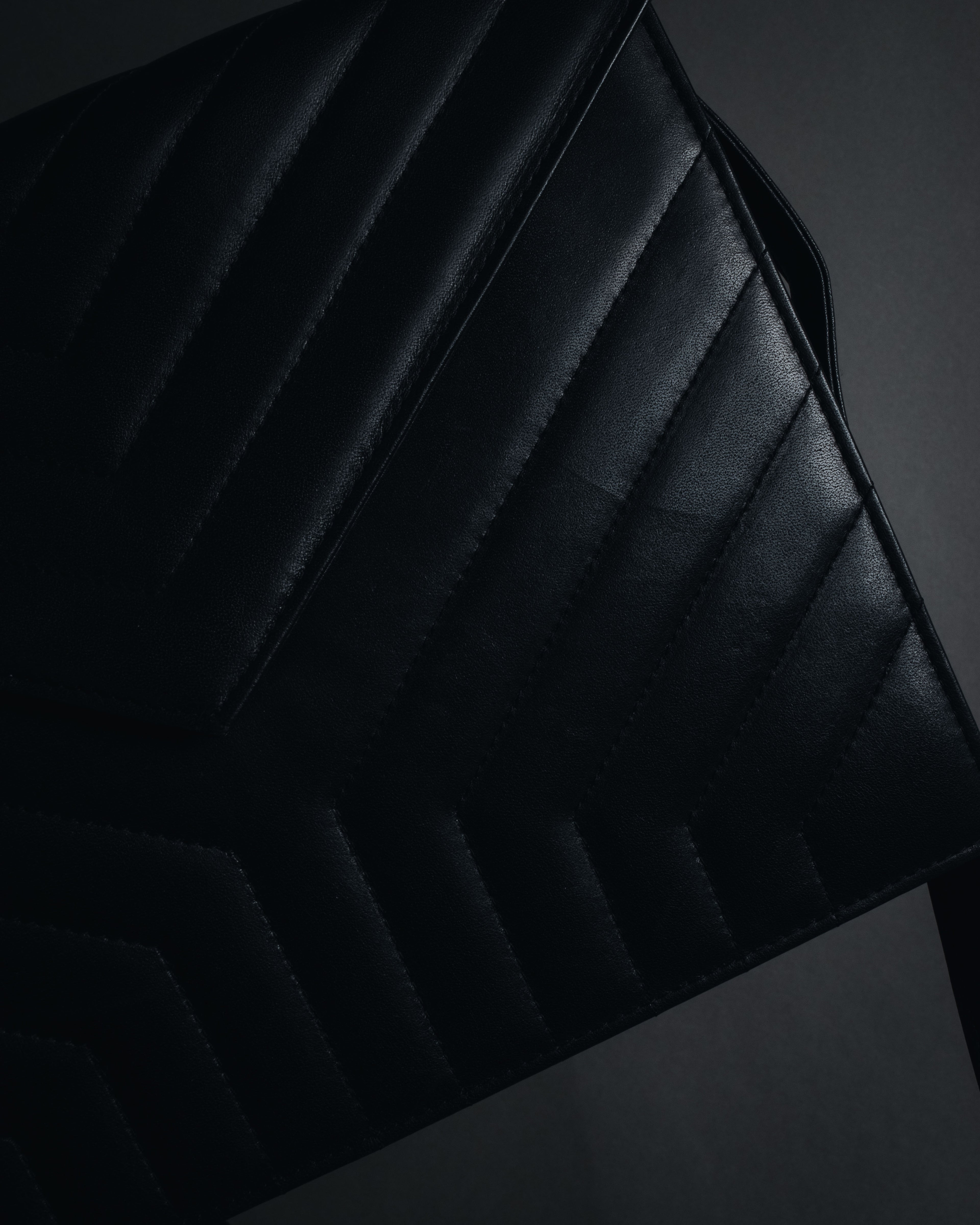 "Yves Saint Laurent" Late 80’s–early 90’s chevron quilted cassandre shoulder bag