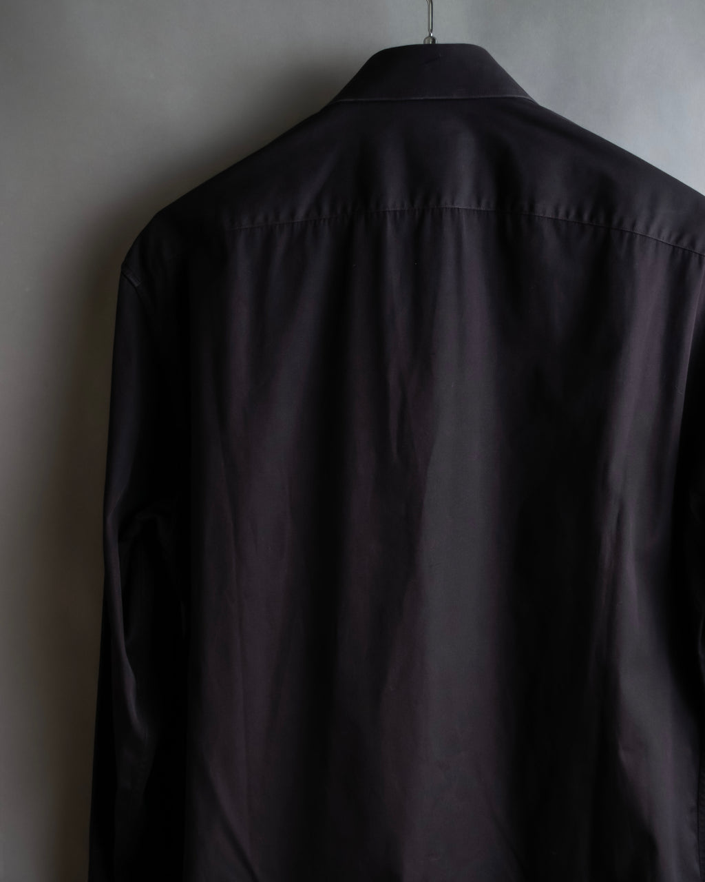 "GUCCI" Spread collar embroidered cotton shirt