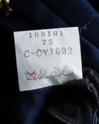 "BALENCIAGA" Gold button design navy color dress