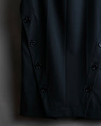 "NINA RICCI" Side button detail cropped length skirt