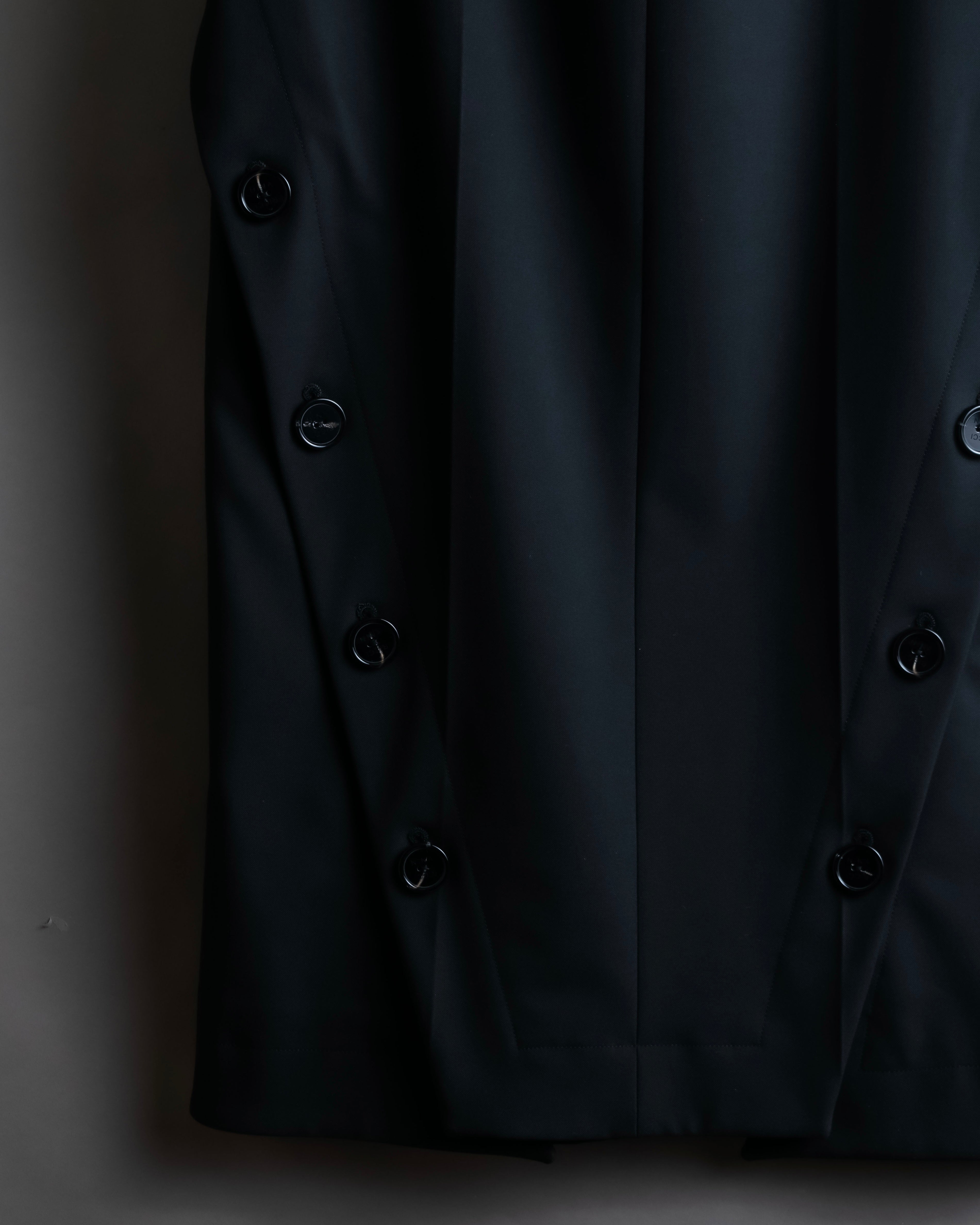 "NINA RICCI" Side button detail cropped length skirt