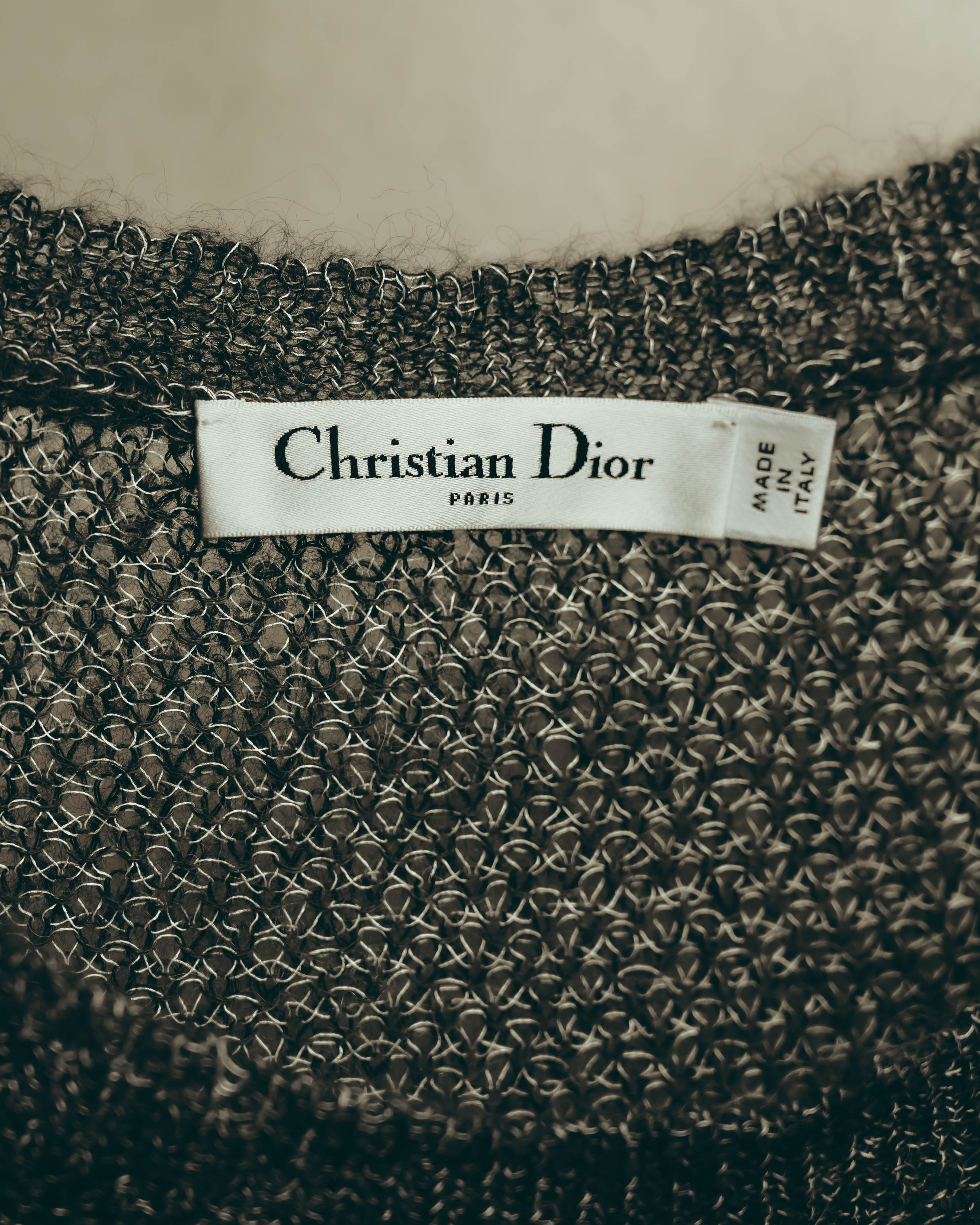 -SPECIAL- “Christian Dior” 2017-2023 Textured sheer knit ensemble