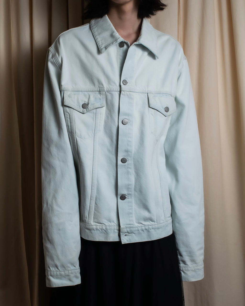 "MAISON MARGIELA" 20SS Washed pale blue denim jacket