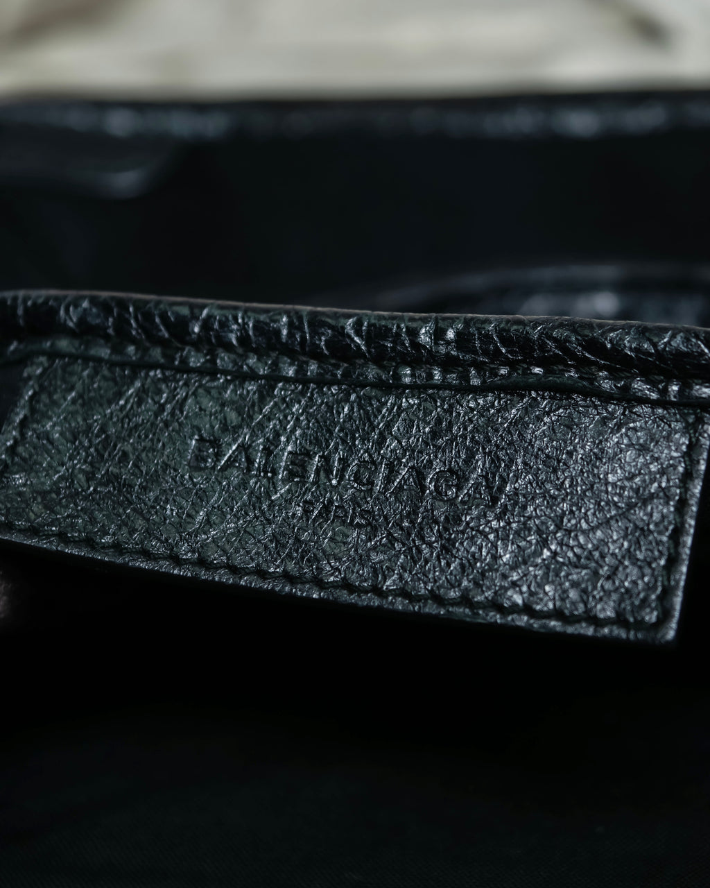 “Balenciaga”  navy cavas xs hand bag