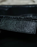 “Balenciaga”  navy cavas xs hand bag