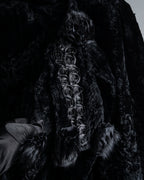 -SPECIAL- "FENDI" 90s Karl Lagerfeld-era lattice fur cape