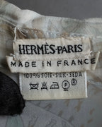 "HERMES" Margiela period abstract pattern shirt