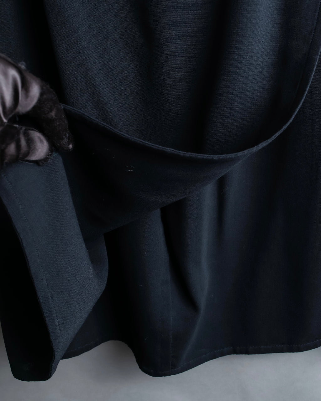 "HERMES" Button detailed flared midi skirt