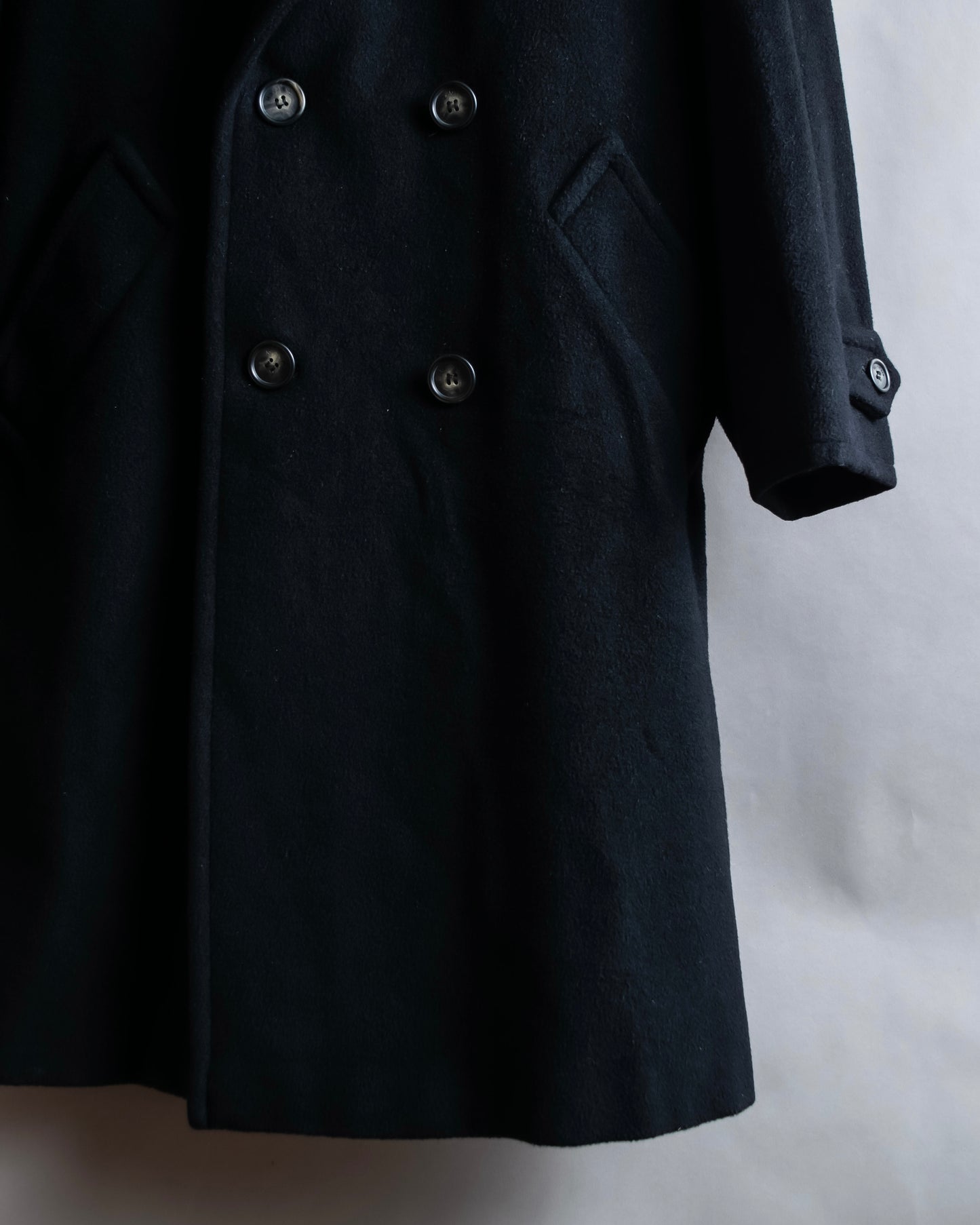 "Max Mara"  Large lapel double breasted melton chester coat