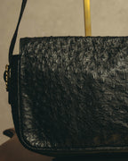 -SPECIAL- “CELINE“ 00’s-10’s Ostrich embossed leather shoulder bag