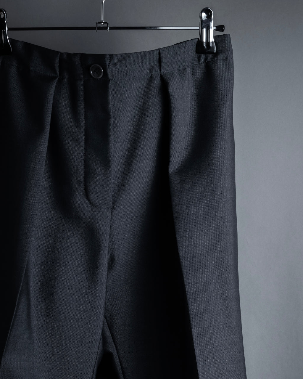 "Acne Studios" Button fly design wide straight slacks