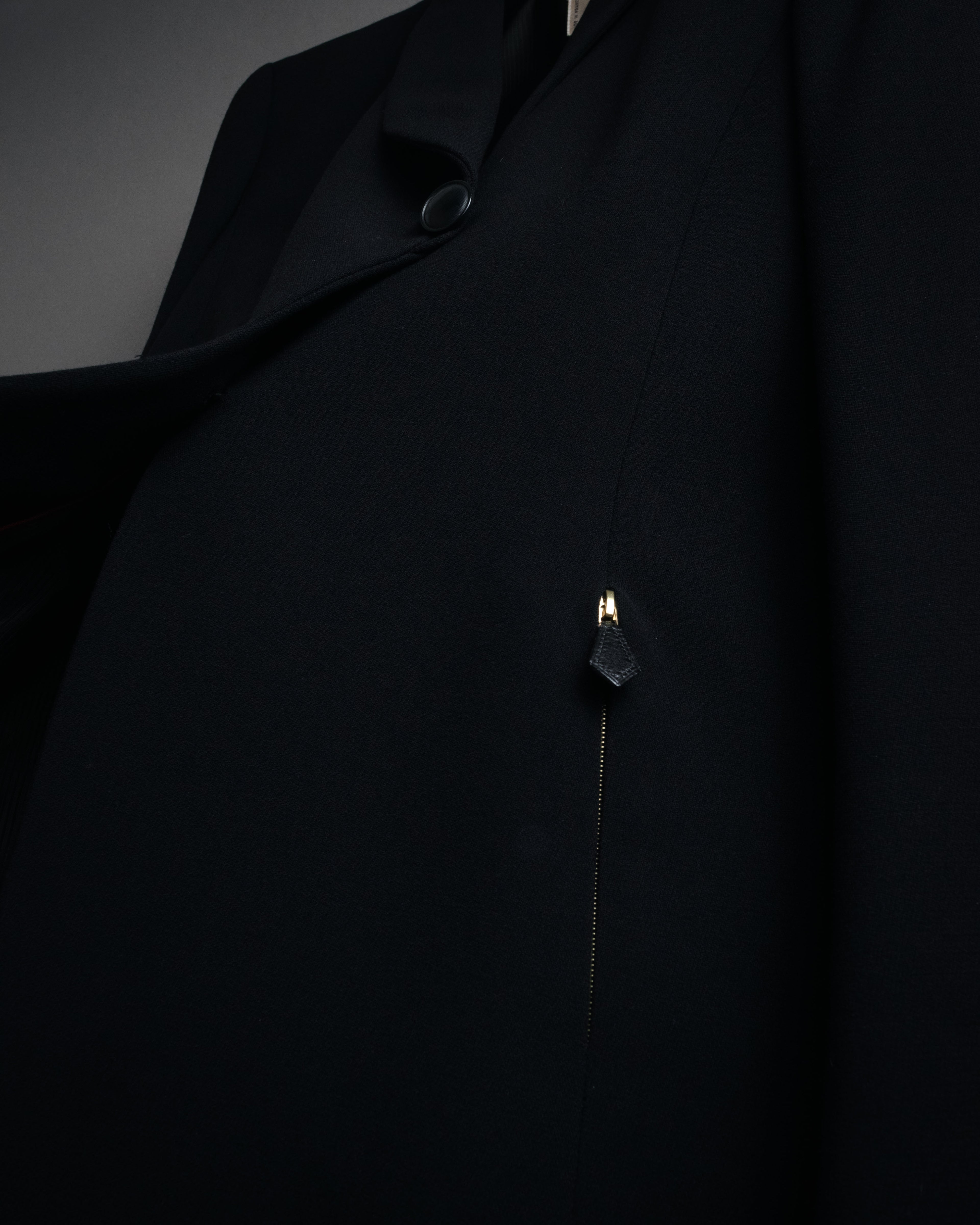 -SPECIAL- “HERMÈS” 90’s Shawl collar asimmetry jacket