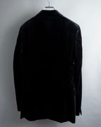 "LOUIS VUITTON" Geometric pattern velvet tailored jacket