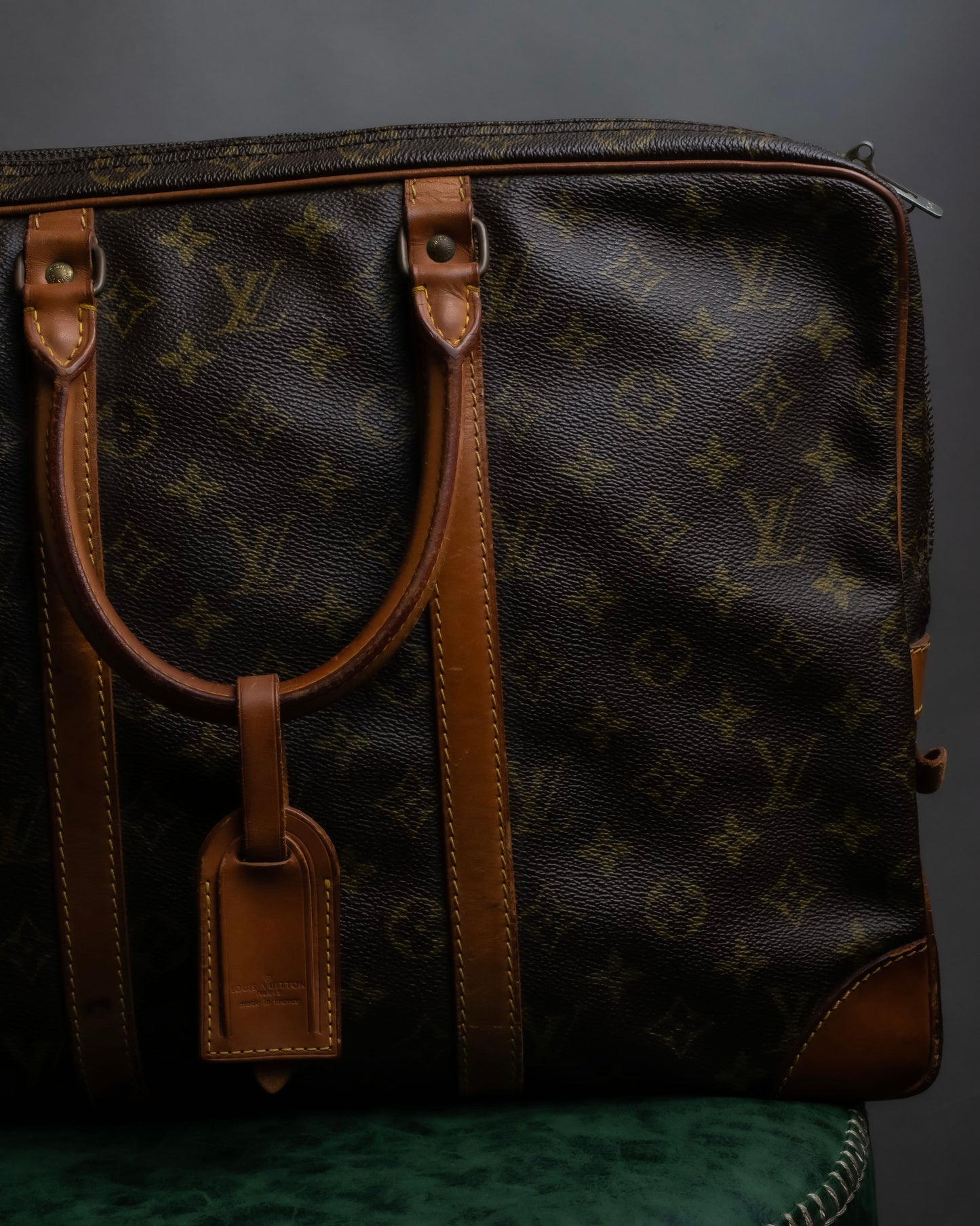 "LOUIS VUITTON" Porto document voyage leather bag